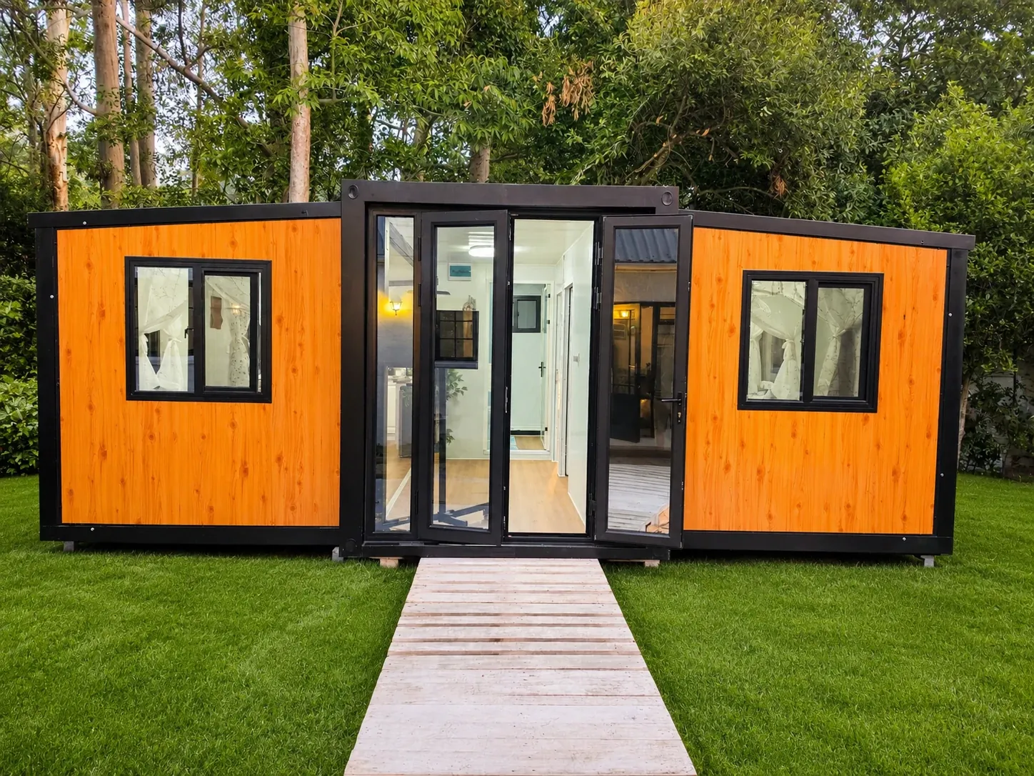 20 ft expandable container home front view